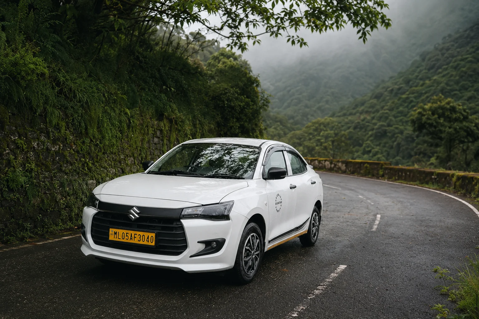 Swift Dzire 4 seater ready for a comfortable transfer