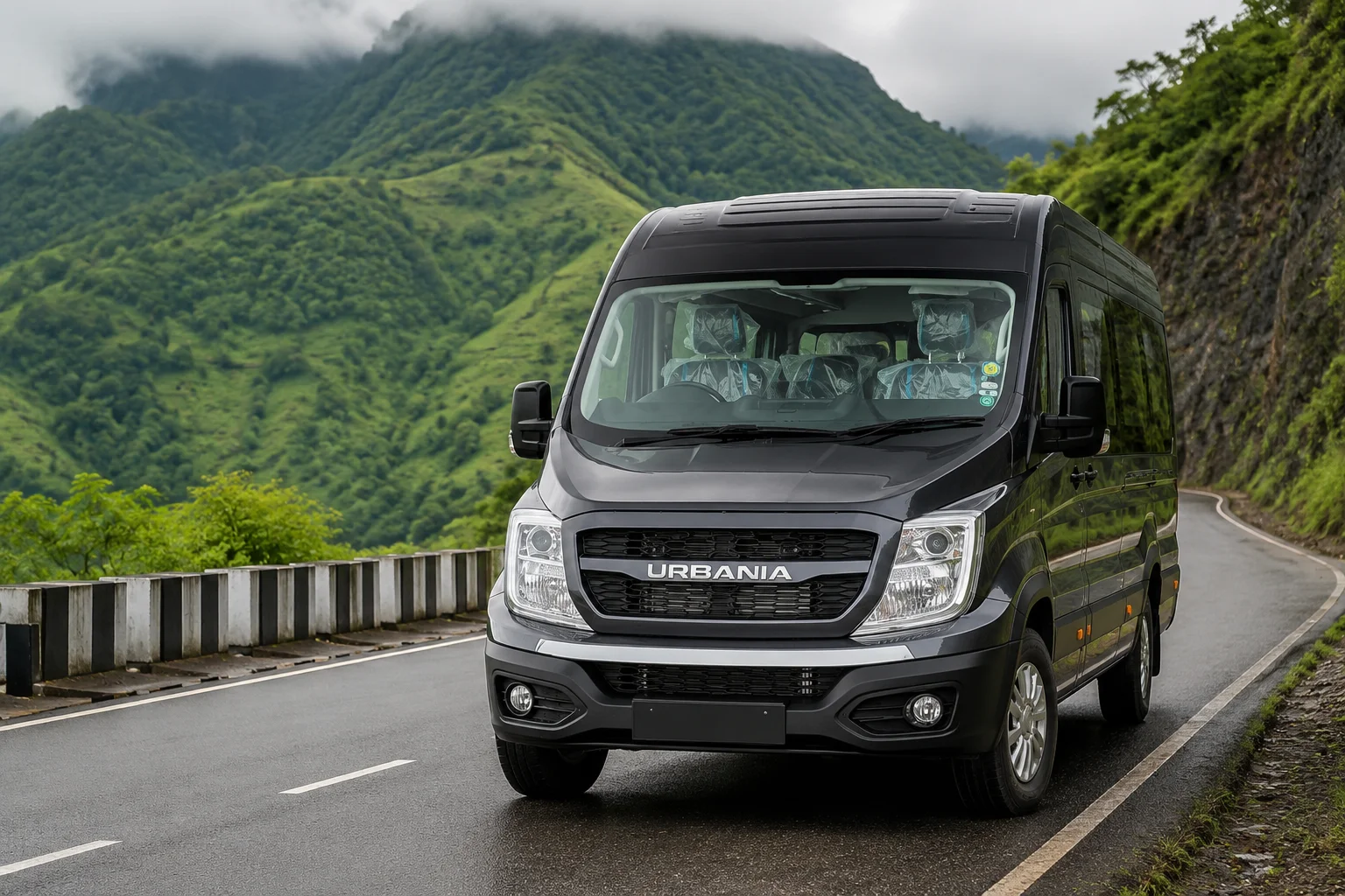 Urbania 9 seater ready for a scenic Northeast circuit